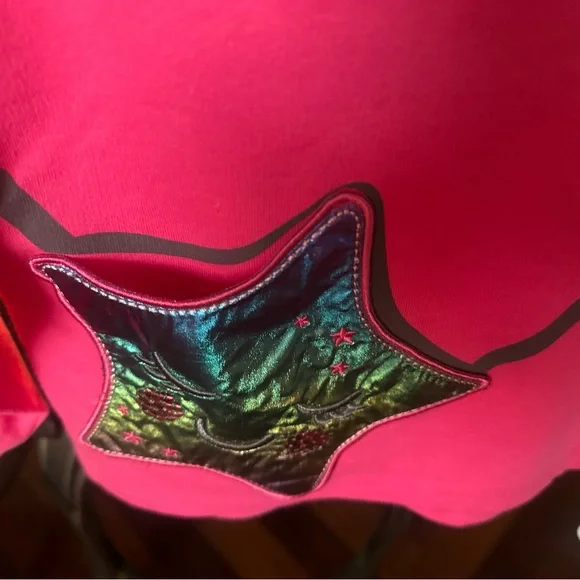 🆕 Flapadoodle hoodie with Iridescent Star Pocket Purse. Sizes 2. Adorable. 💝 - Picture 3 of 12